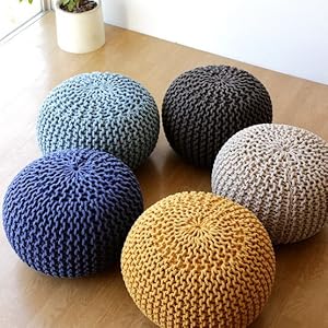 ハル　プフ　オットマン　スツール　ニットプフ　２個セット ハル プフ オットマン スツール ニットプフ 2個セット 楽天市場