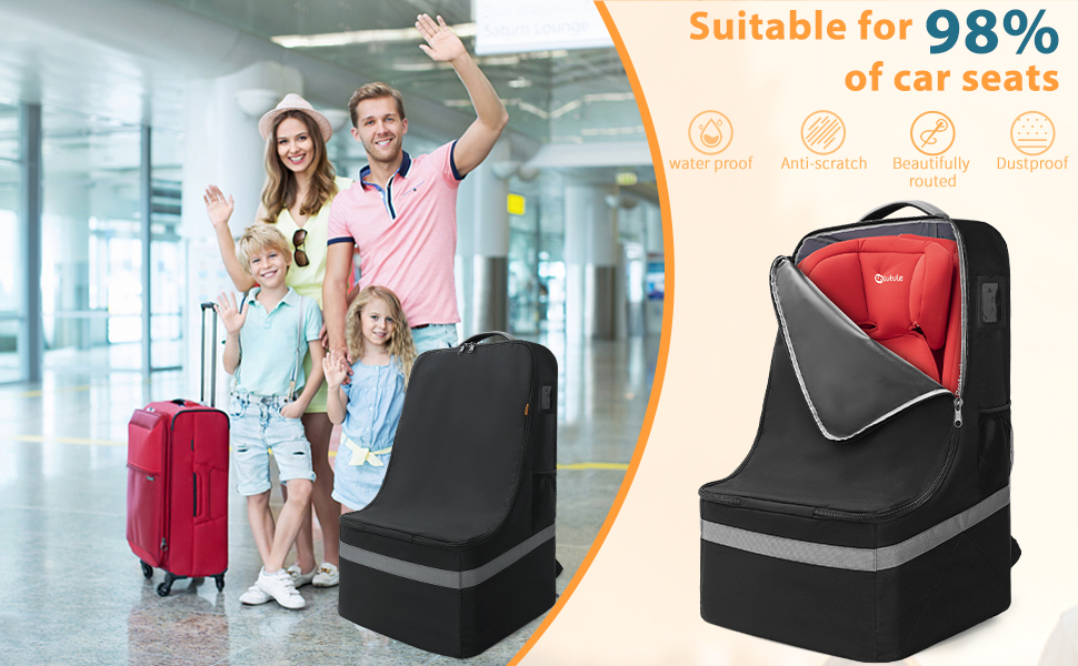 IBVIVIC Padded Car Seat Travel Bag, Padded Car Seat