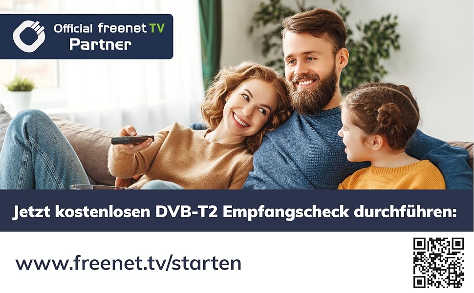 DVB-T2, kontrola odbioru, freenetTV