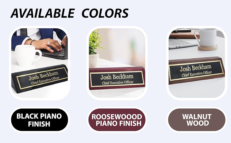 Multicolors Name plates