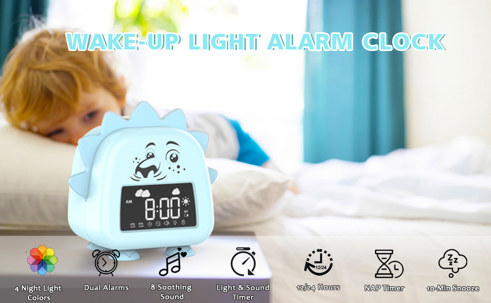 Yariaii Kids Alarm Clock, Okay to Wake Clock Toddlers Sleep