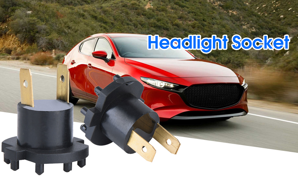 2 pcs Headlight Socket Bulb Holder B28V510A3 for Mazda 3/5/323, Ka