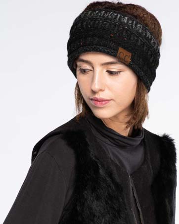 Fuzzy Lined Multi Tone Fur Pom CC Beanie YJ820MIX –