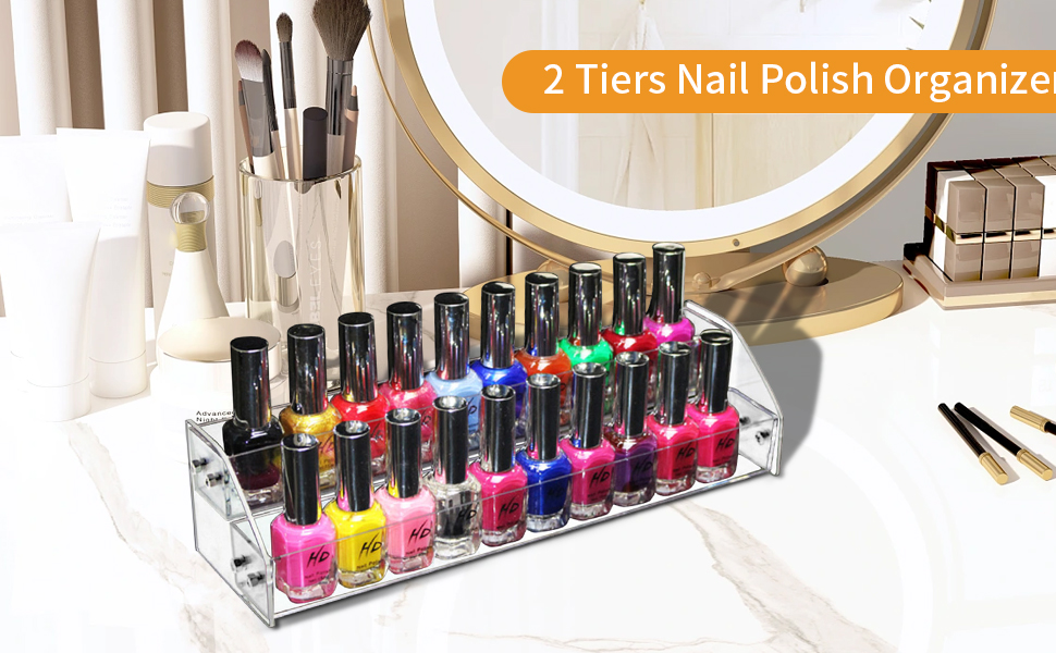 Trapezoid Storage Nail Polish Rack