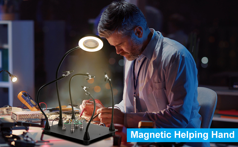 PATIKIL Helping Hands Soldering, Soldering Helping Hand with 4