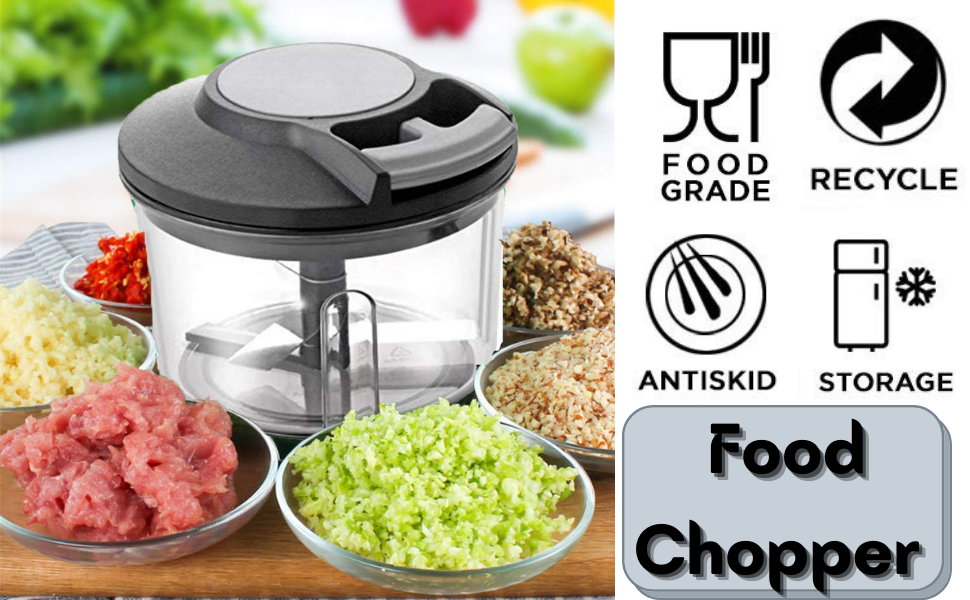Buy 1.8 LPowerful Manual Food Chopper Mini food Processor,Vegetables
