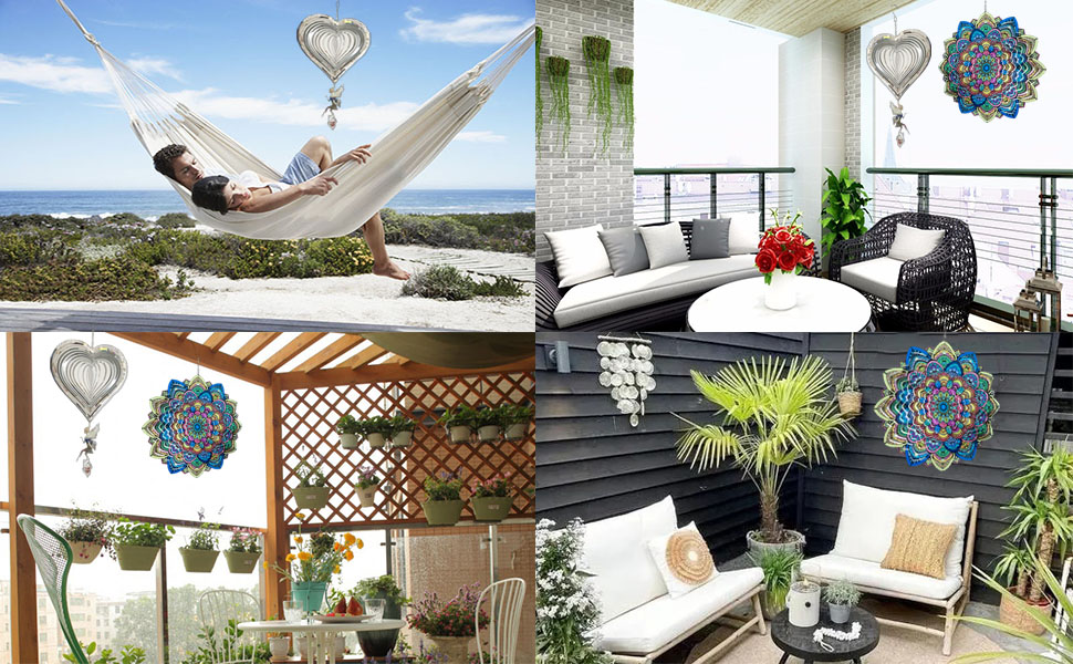 Hanging Wind Spinner for Yard Garden