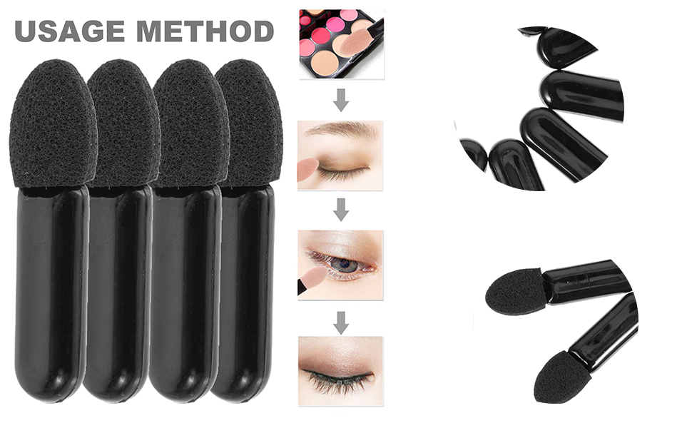 100PCS Eye Shadow Eyeshadow Short Sponge Eyeshadow