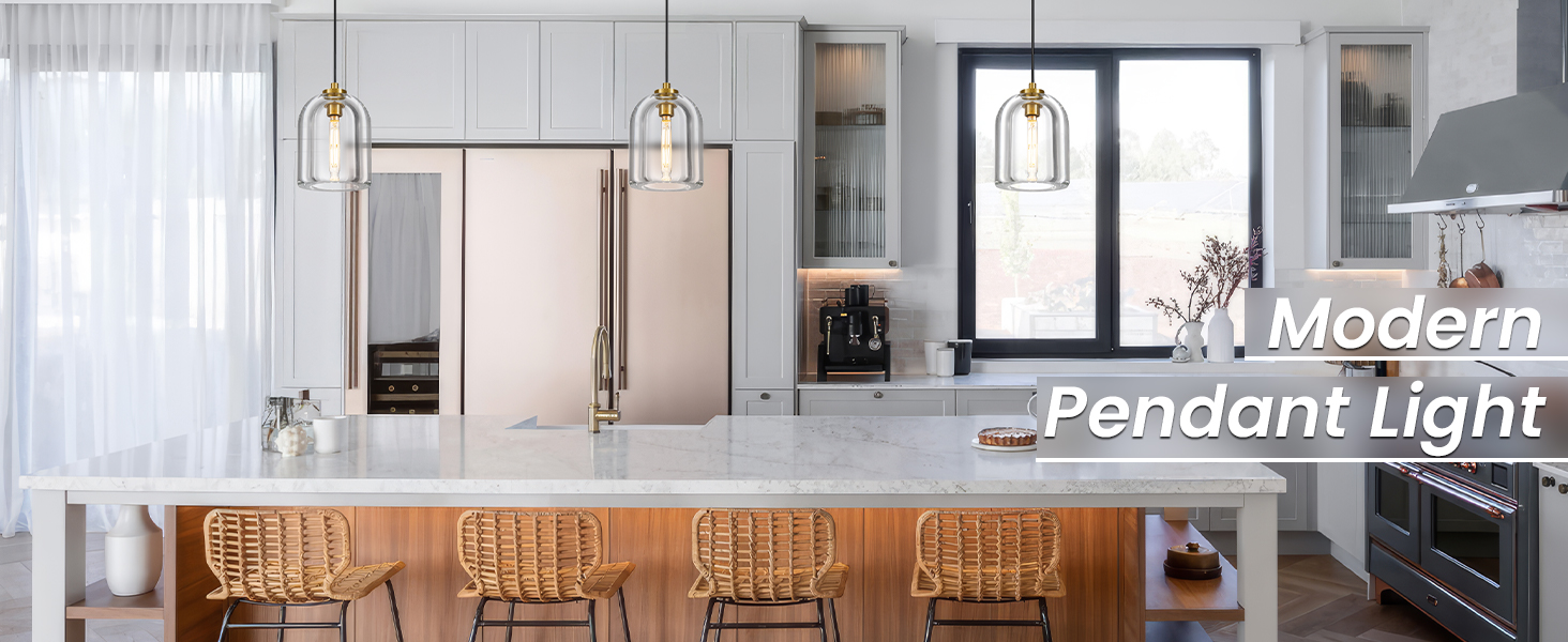Modern crystal pendant light