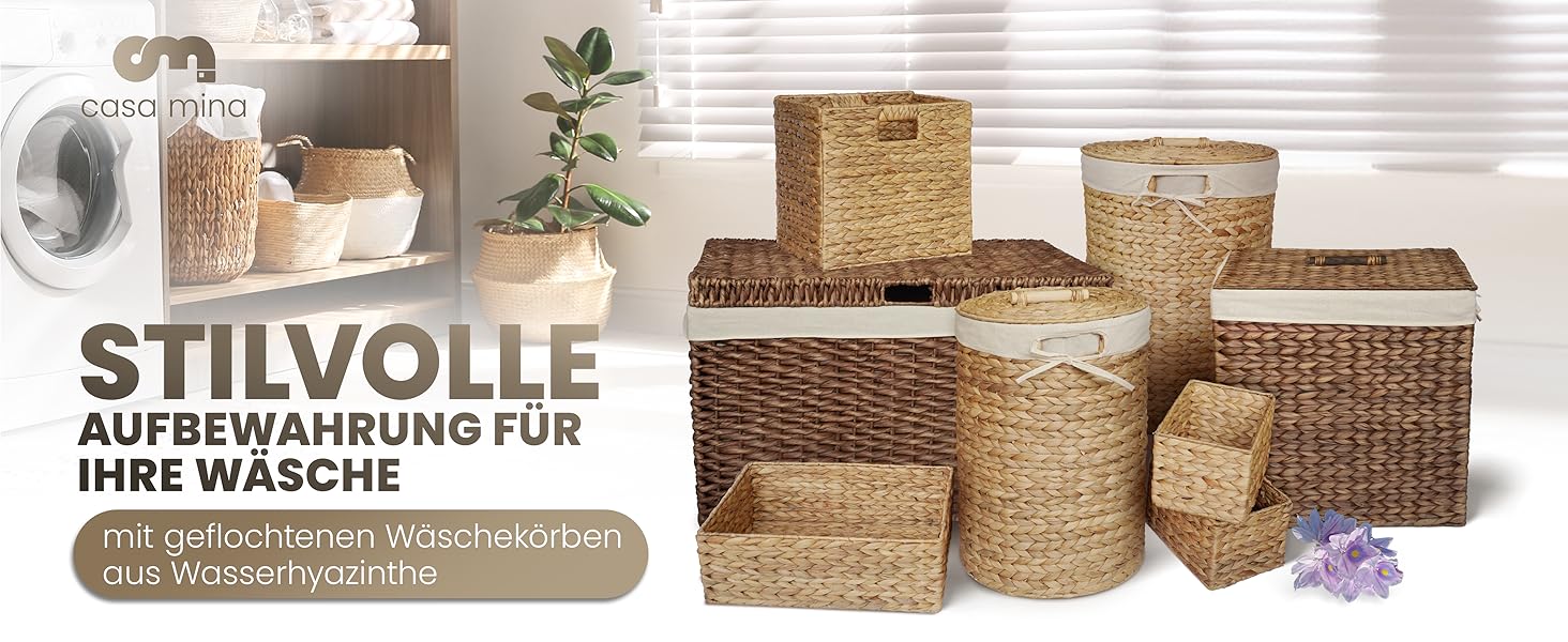 stilvolle wäschekörbe