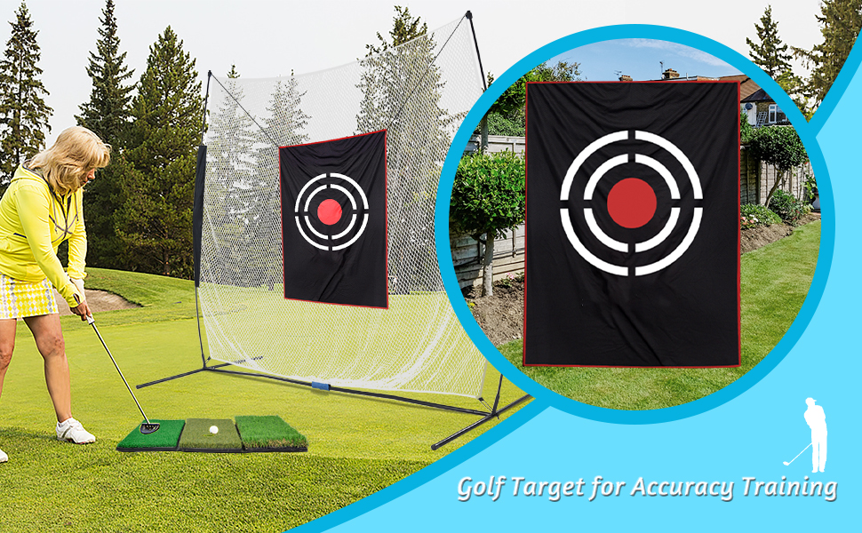 Golf Nets for Backyard Driving with Turf Mat,Golf Net with Hitting Mat
