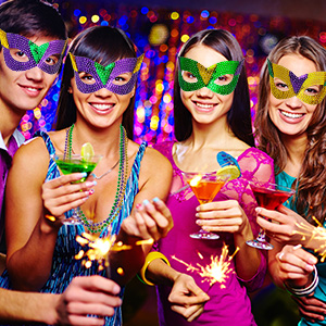 Mardi Gras Party Favors Set