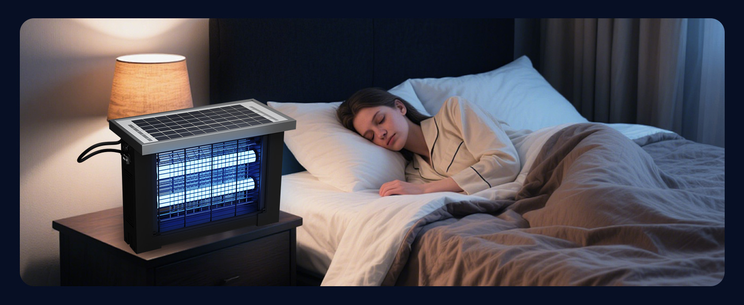 outdoor bug zapper solar powered