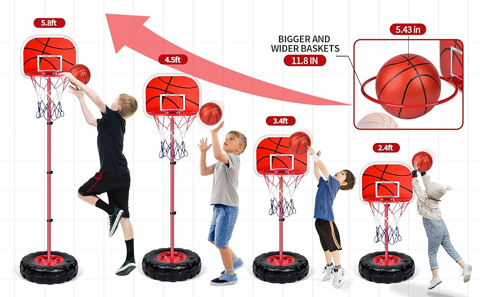 Indoor Basketball Hoop for Kids, Toddler Basketball Hoop