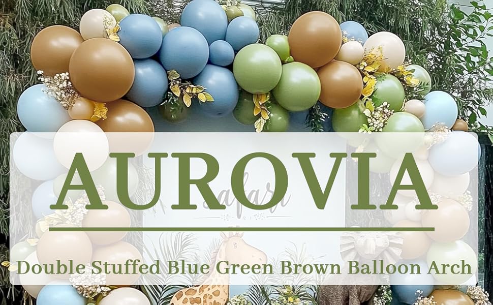 green brown ballloon