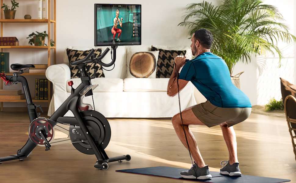 Peloton Screen Swivel Mount, COOLWUFAN 360° Upgraded Screen Rotate