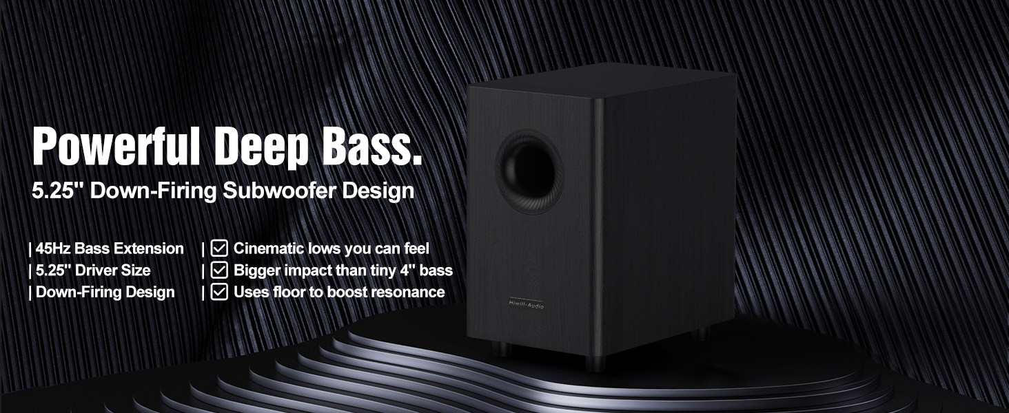 sound bar with subwoofer for tv enhance deep bass
