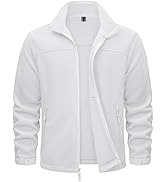 TACVASEN Men's Polar Fleece Jackets Lightweight Soft Winter Thermal Coats Outdoor Windproof Zip U...