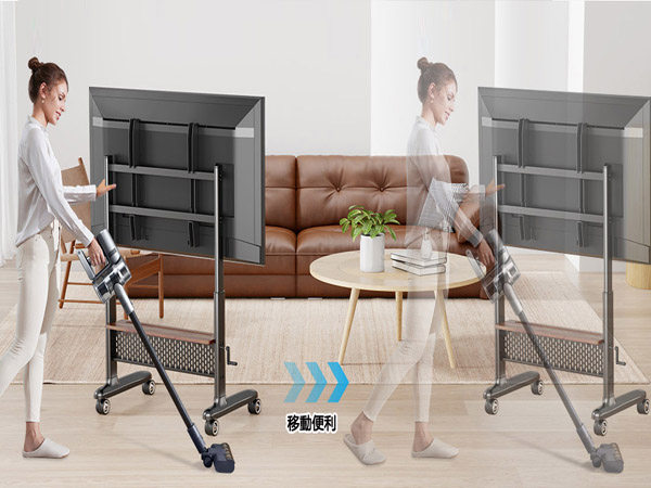 【新品未使用】テレビ台テレビスタンド•モニタースタンド 40-90インチ対応 Amazon｜BESSTER テレビスタンド キャスター付き ハイタイプ