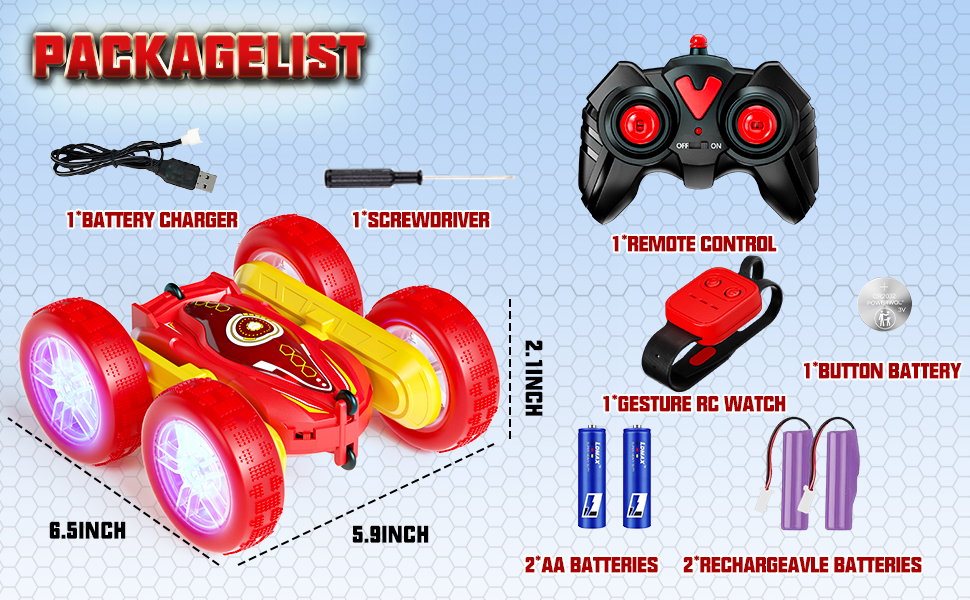 RC Rock Crawler RC Car Toys for Boys Girls Red