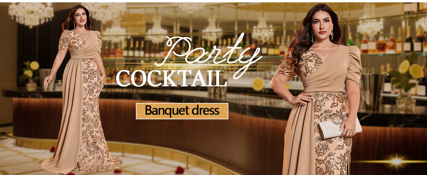 Champagne Banquet Dress, special occasion dress