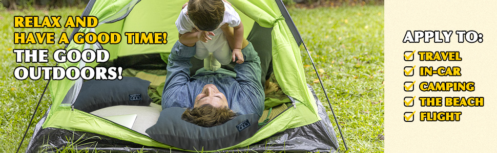 Gold Armour Camping Pillow Travel Pillow for Sleeping and Traveling Camping Accessories Gear