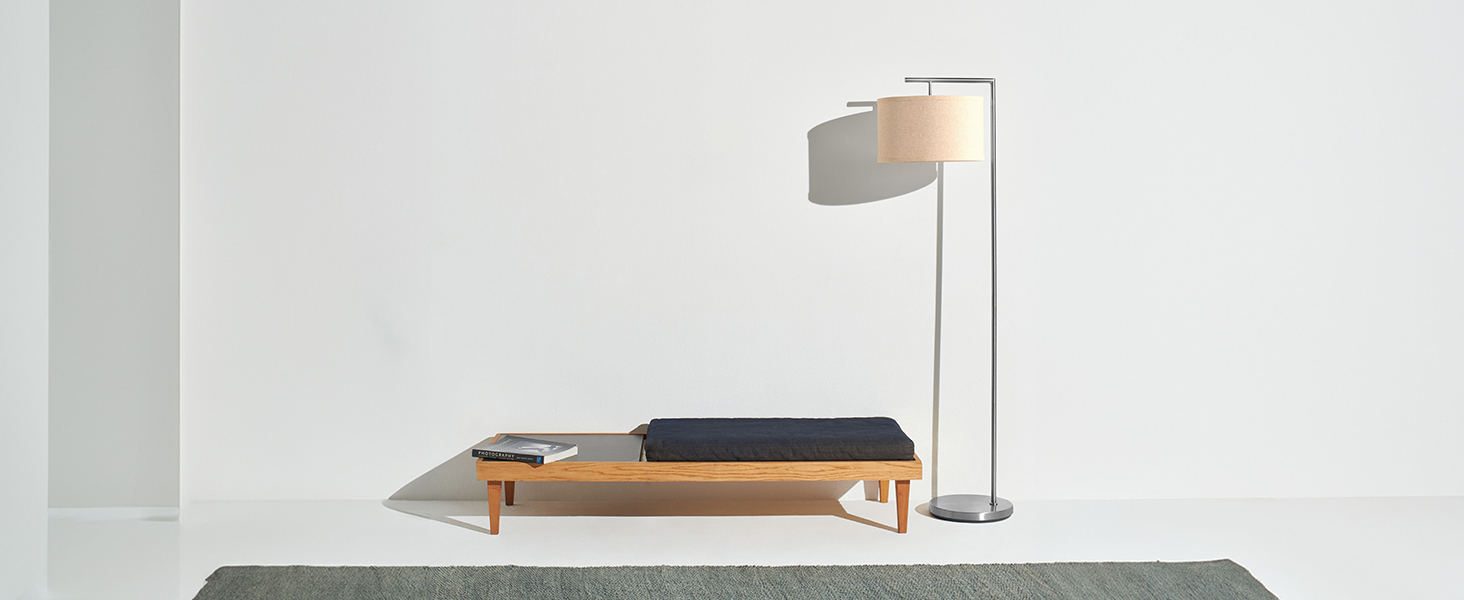 led floor lamp office shade living room silver minimalistic slim reading modern bedroom standing