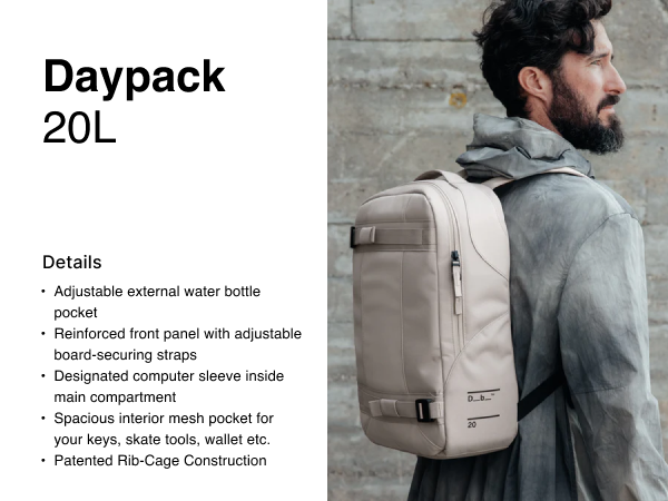 Amazon.com: Db Journey Skateboarding Daypack | 20L | Fogbow