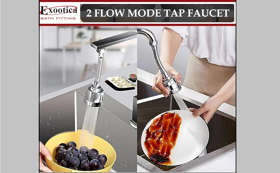 Flexible Kitchen Tap  360 Degree Rotatable Kitchen Faucet