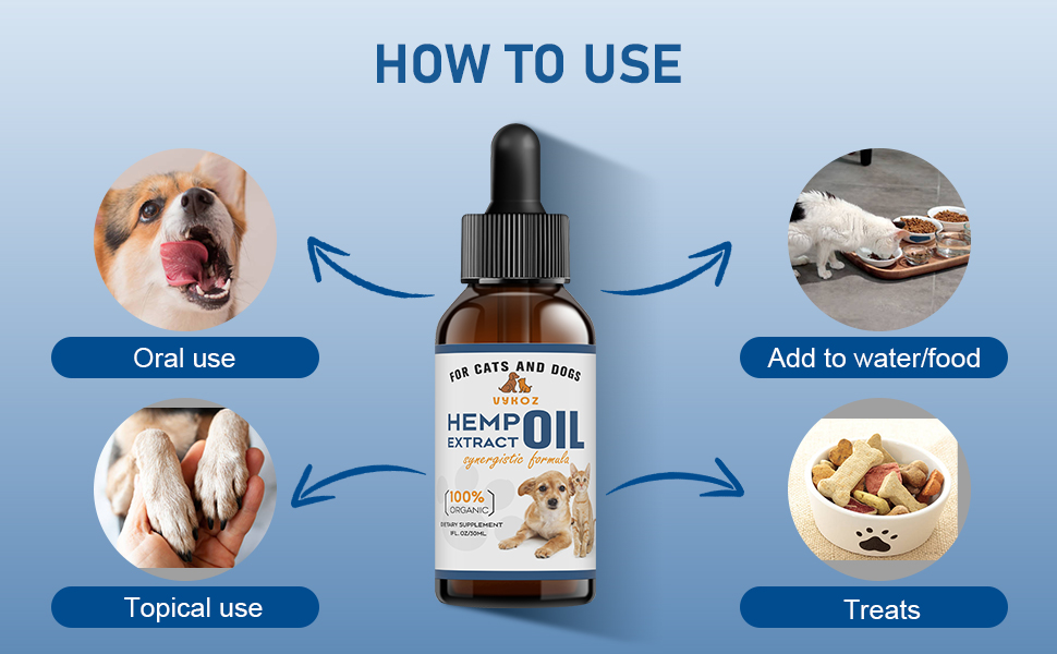 Pet Hemp Oil for Dogs and Cats