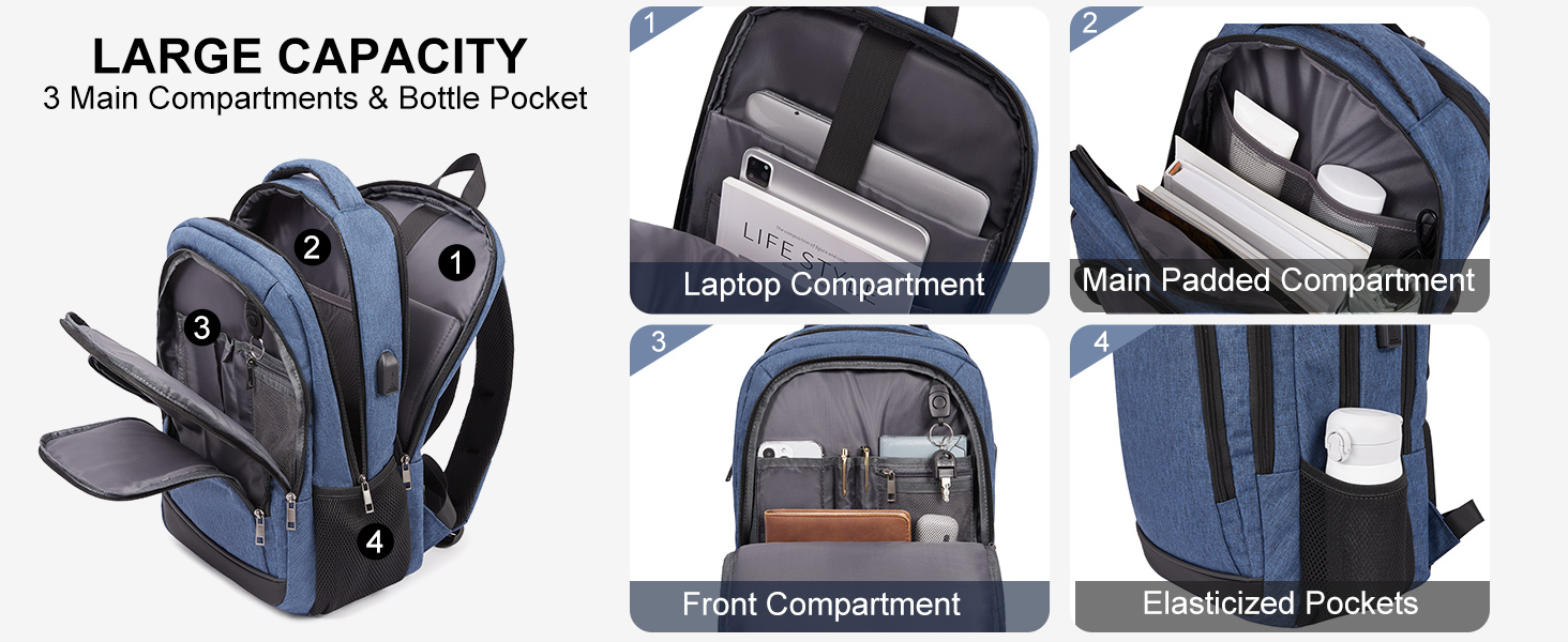 Laptop Travel Backpack for Men Women