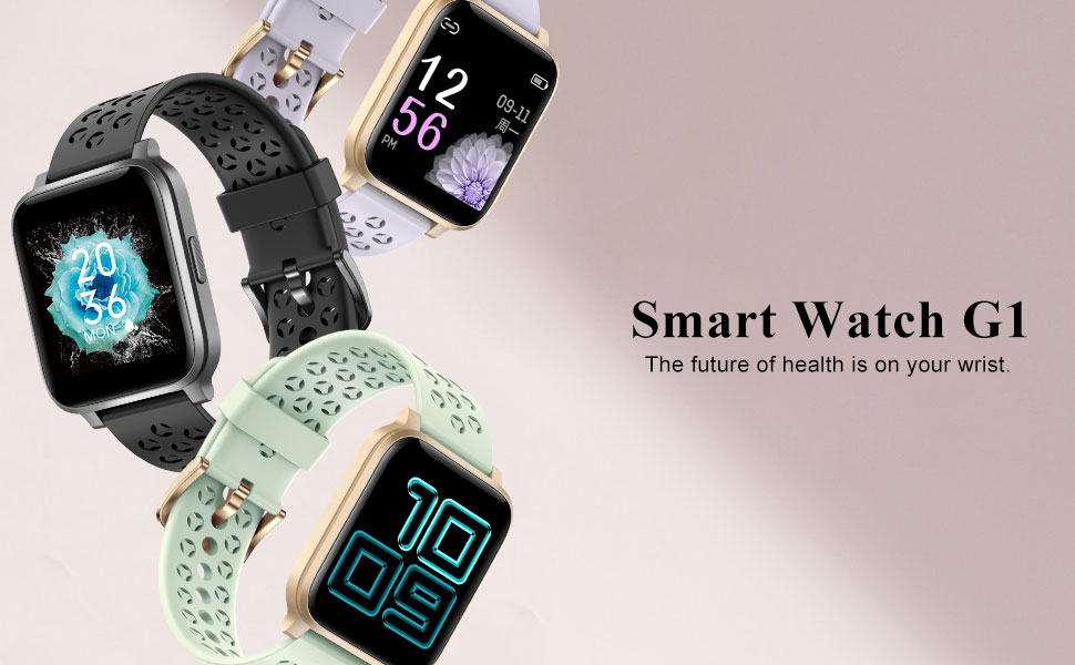 ASWEE Smart Watch for Women Men, Fitness Trackers with Blood Oxygen, Heart Rate and Sleep