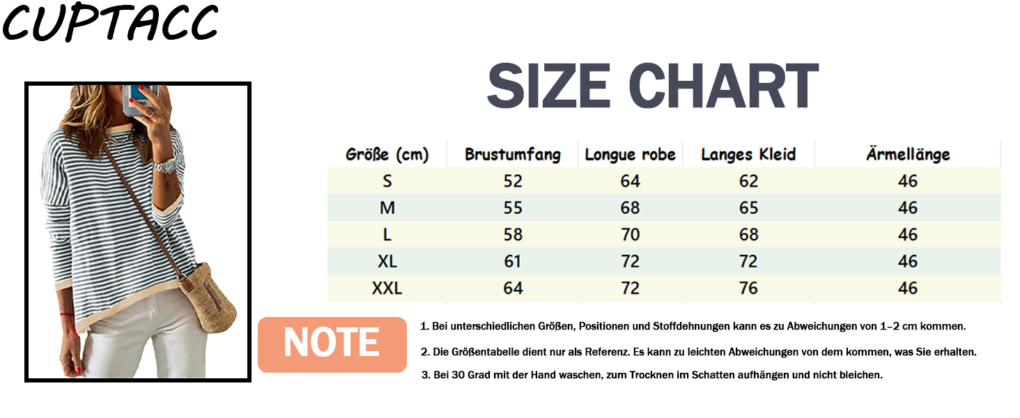 **Oeko-Tex-Standard 100 Damen Gestrickter Pullover Langarm Strick-Shirt Casual Baumwoll-Oberteil**
| **Gestreiftes Dame 64624932 Aa74 4f2f 9fe8 E94d9e07e147. CR0,0,1464,600 PT0 SX1464 V1