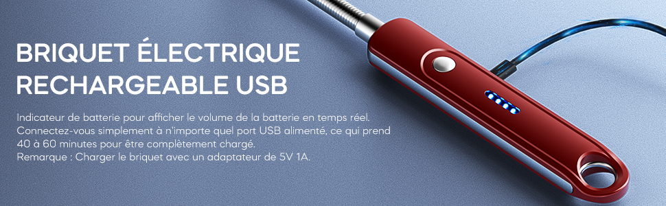 Accendino Elettrico USB Ricaricabile - Per Cucina, Candele E Stufe A Gas, Collo Lungo, Antivento