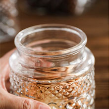 Large Glass Storage Jar Food Storage