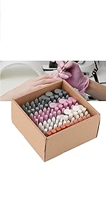 100Pcs Brocas para Uñas Manicura Pedicura 