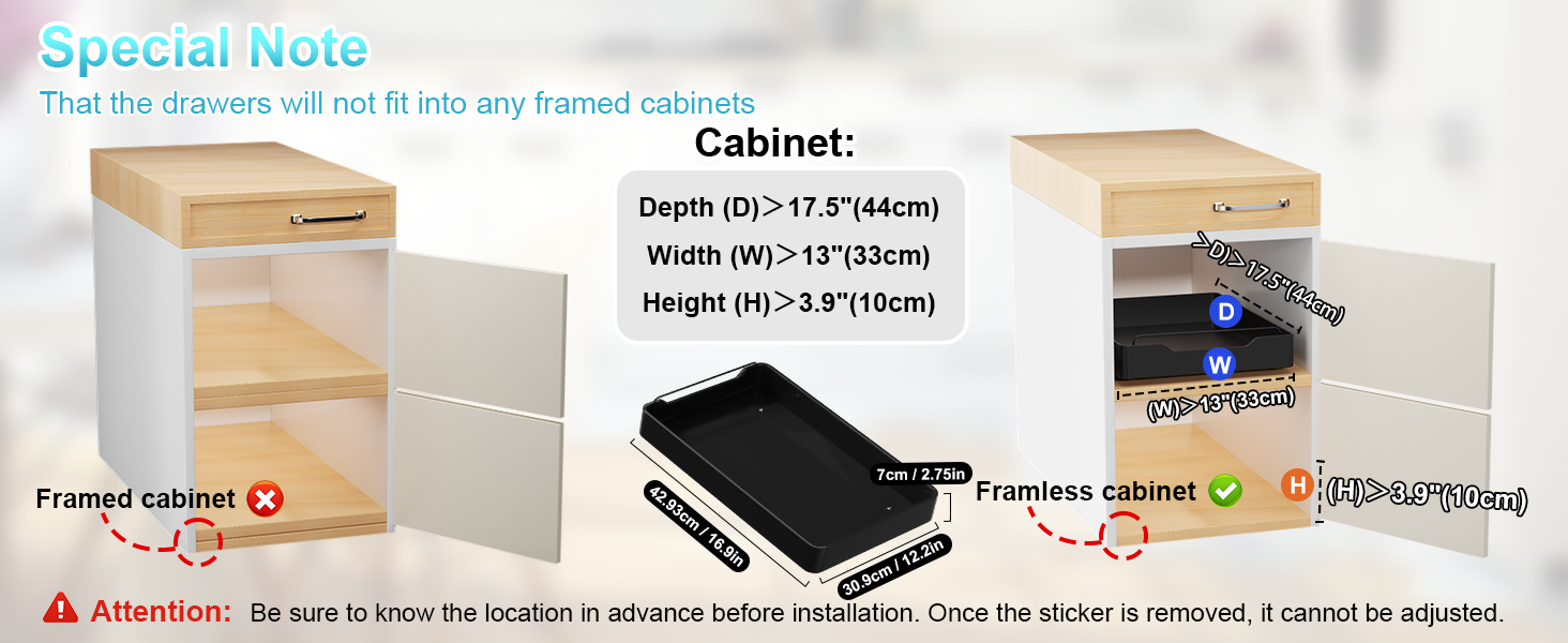 no drill adjustable cabinet drawers