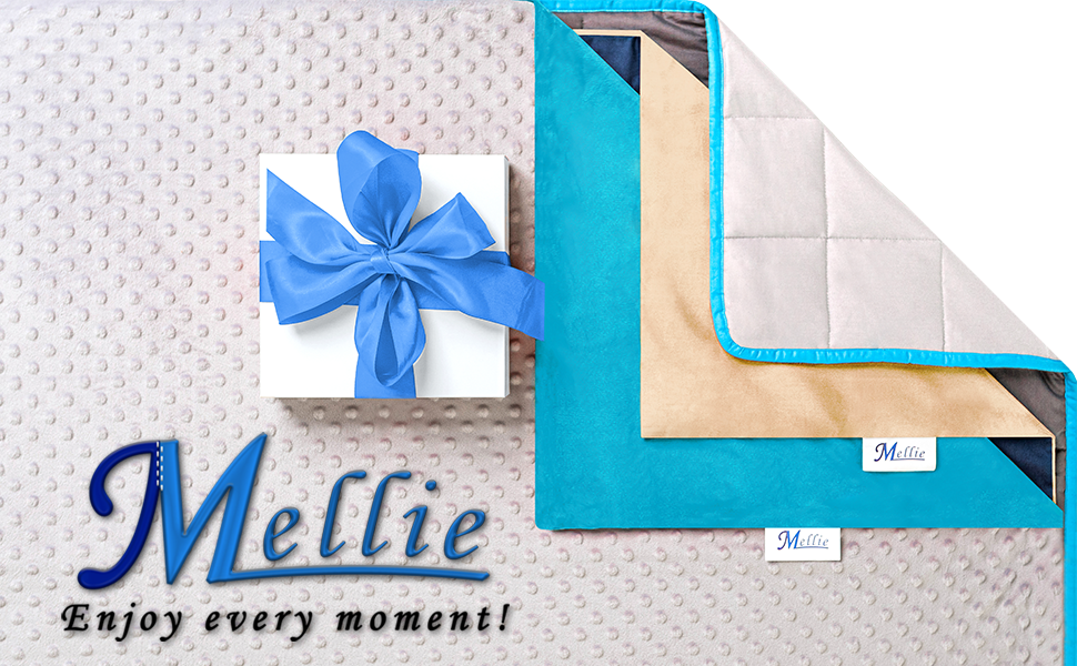 weighted blanket set with 2 covers cooling warming all season gift sleep anxiety sensory gravity 