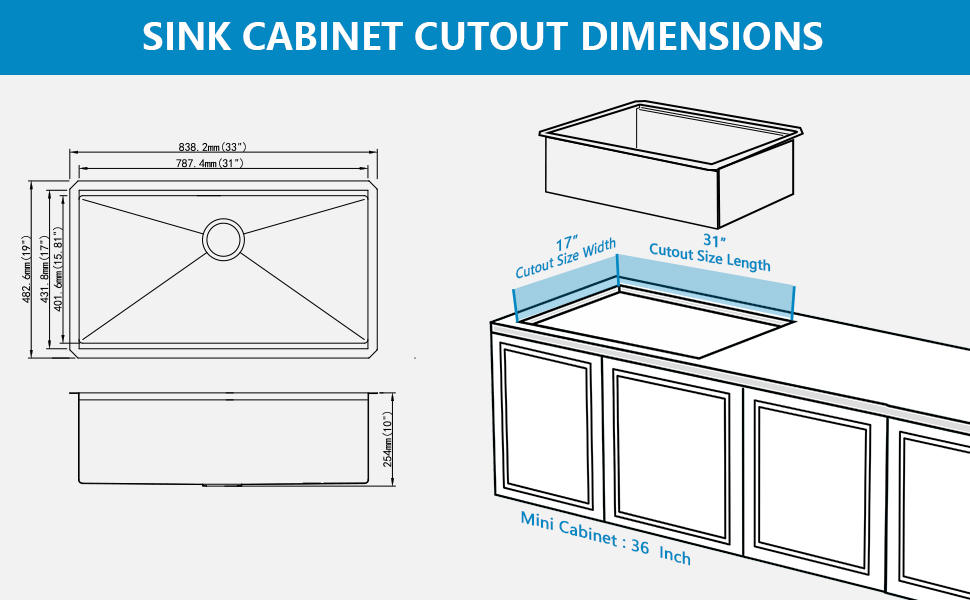 necoです！ 33 Undermount Kitchen Sink - Donsdey 33
