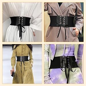 Amazon | [Coollooda] サッシュベルト レディース ワイドベルト
