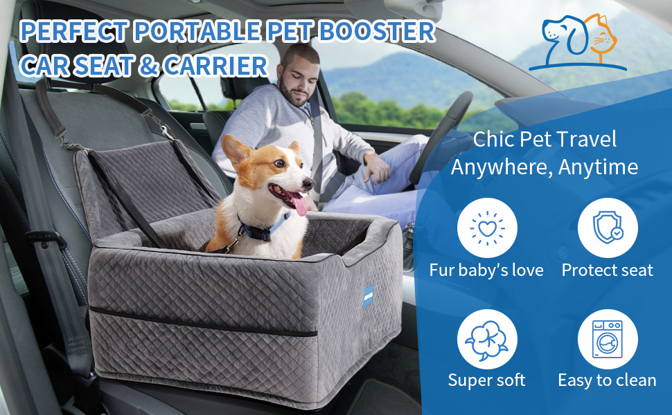 Aupures Dog Car Seat Perfect Dog Car Seats for Medium