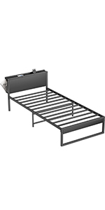 Amazon｜[ブックシェルフ付]ベッドフレーム Rebebe シングル