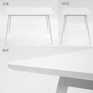 ロウヤ　白テーブル Amazon｜LOWYA ロウヤ ダイニングテーブル カフェテーブル 白 テーブル