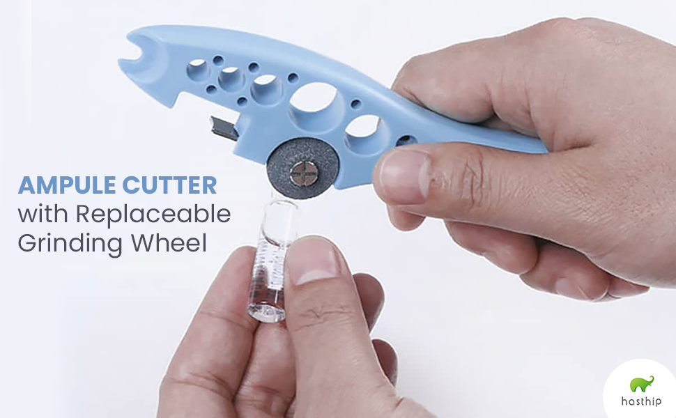 HASTHIP® Ampule Cutter with Replaceable Grinding Wheel, Ampoule Cutter