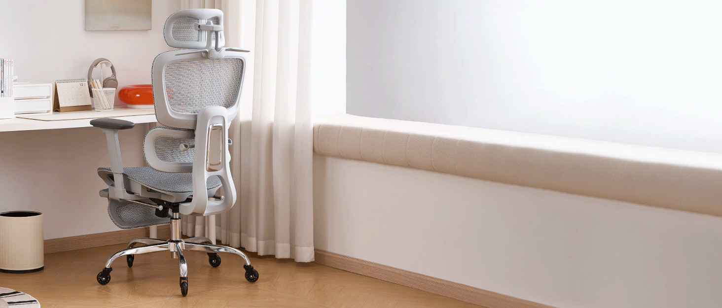 LarkLeaves Office Chair with Footrest