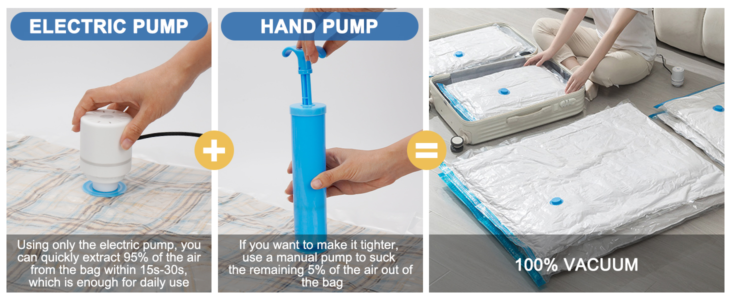 sac rangement sous vide aspirateur housse sous vide