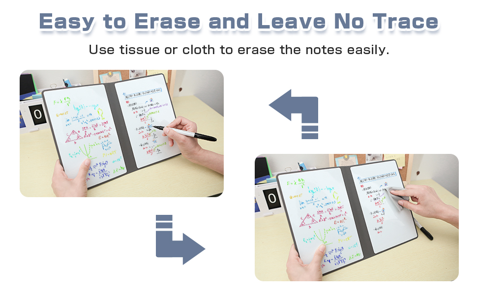 NEWYES Dry Erase Small Whiteboard A5 Notepad, Mini Desk White Boards