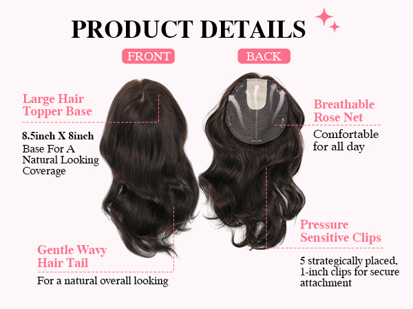 feature of hair toppers