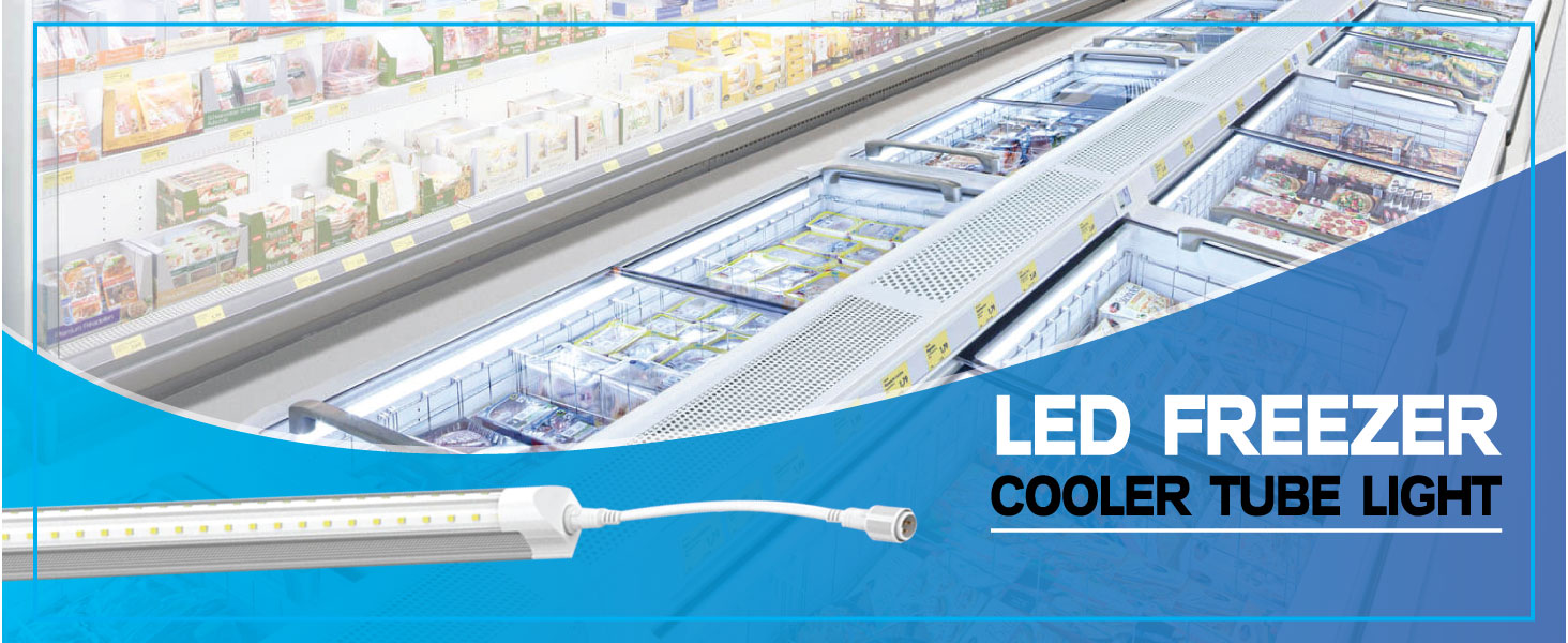 LEDMyplace 40W 6ft LED Freezer/Cooler Tubes T8 VShape, 4800 Lumens