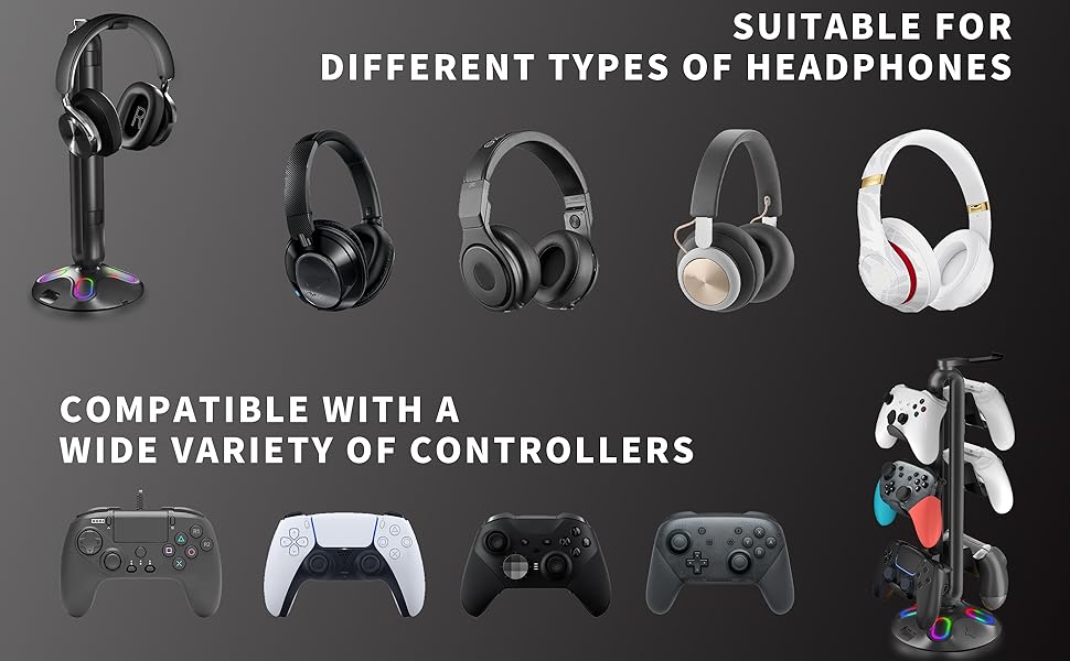 Gaming RGB Headphone Stand